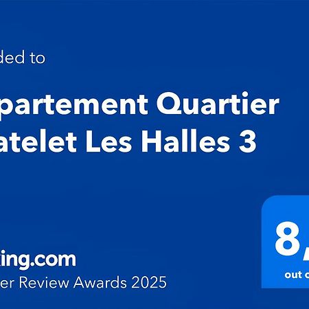 Appartement Quartier Chatelet Les Halles 3 Free Netflix Paris Eksteriør billede